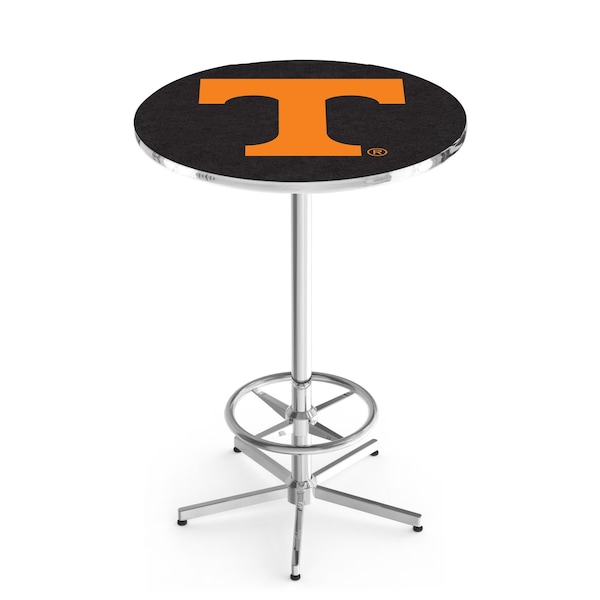 42" Chrome Tennessee Pub Table, 36" dia. Top