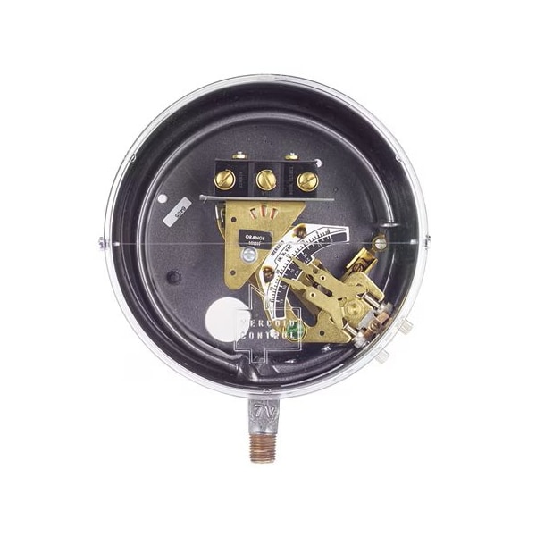 Pressure Switch, Standard, SPST, 1/4" MNPT, 1 to 35 psi Range, Brass