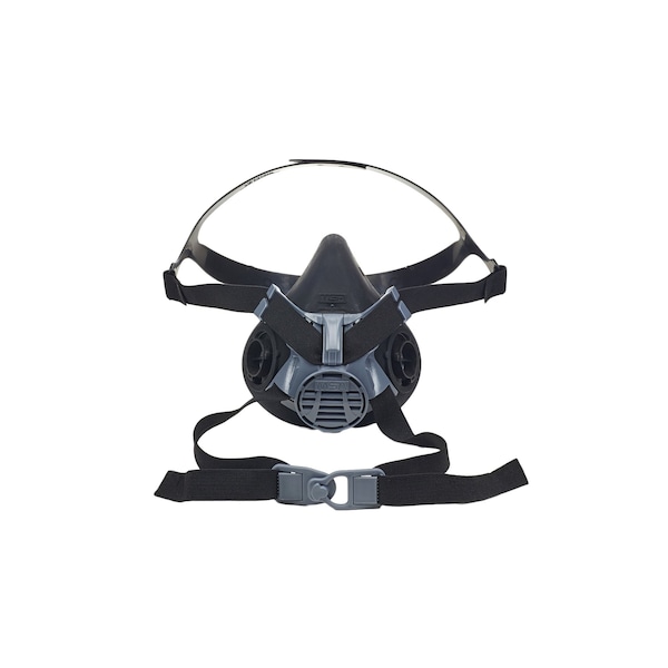Half Mask Respirator, Advantage 420 Assembly, Bayonet, Silicone, Black, Size S