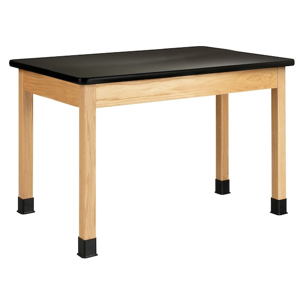 Plain Apron Table, Red Oak, Wood Surface, 48" L x 48" W