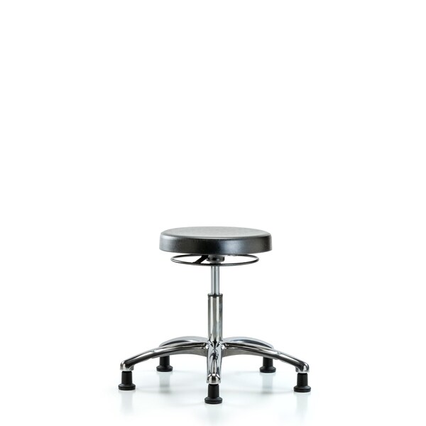 Desk Stool, Chrome, Poly, Glides