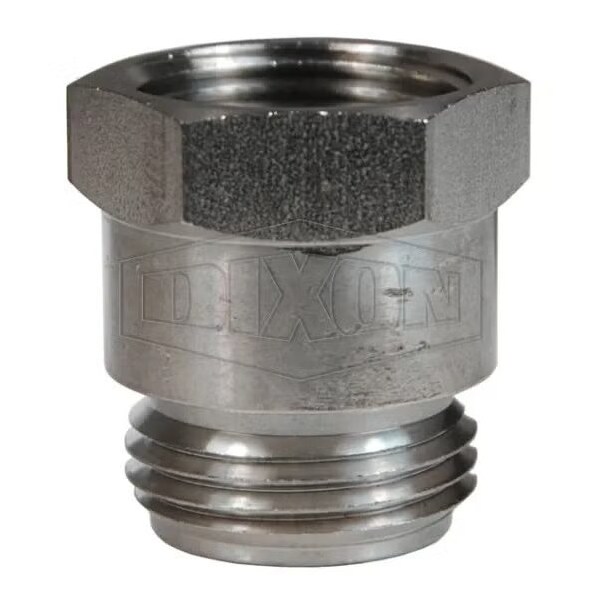 The Right Connection Garden Hose Adapter, 3/4-11-1/2 x 1/2-14 Nominal, MGHT x FNPTF End Style, Dome