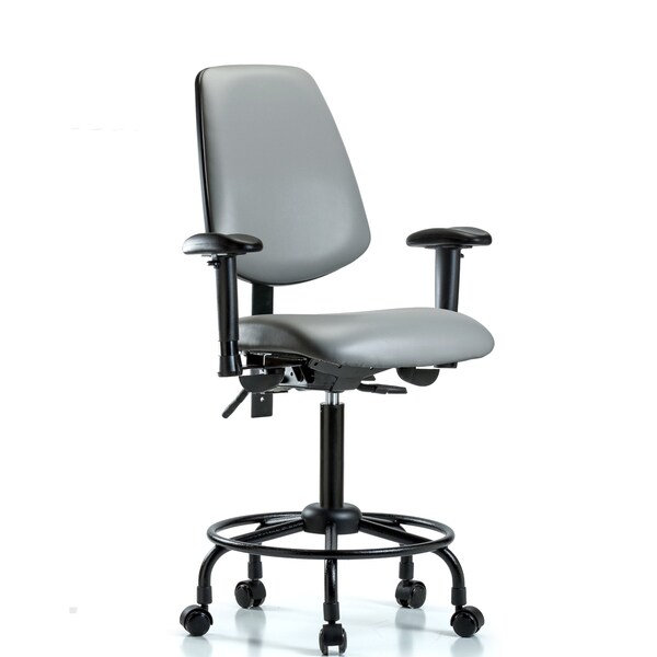 Vinyl Chair, Vinyl, Adjustable Arms