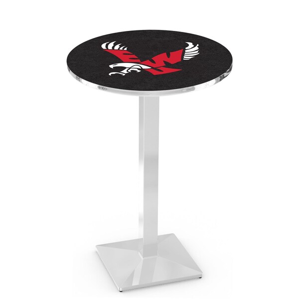42" Chrome Eastern Washington Pub Table, 36" dia. Top