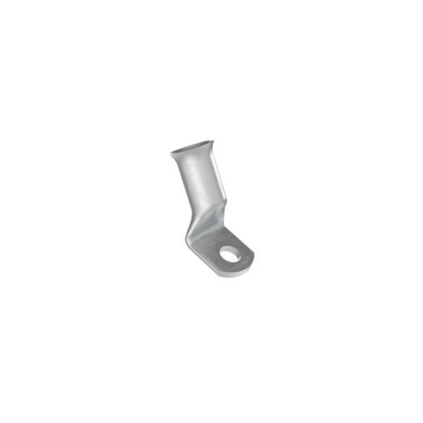One-Hole Compression Lug, 0.31 in Stud, Standard Barrel, Copper, None, 100 PK