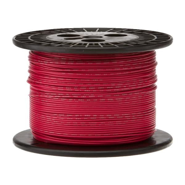 16 AWG Gauge UL1061 Stranded Hook Up Wire, 300V, 0080 Diameter, Red, 250 ft Length