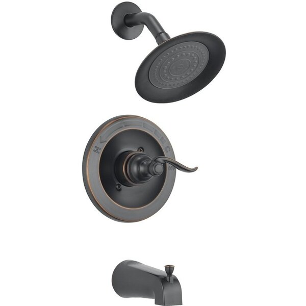 DELTA Windemere 144996-OB Tub and Shower, Brass, Oil-Rubbed Bronze