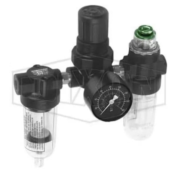 Norgren by  Compact Miniature Relieving Combination Unit, 1/8 in Port, 10 SCFM Flow Rate, 150 psi Pr