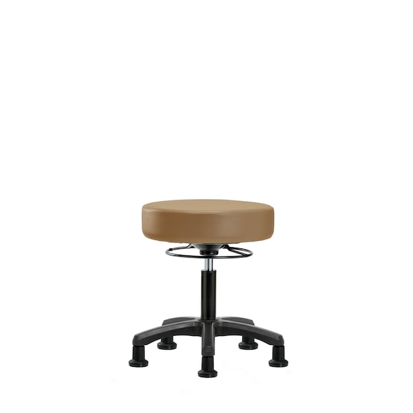 Desk Mini-Stools, Vinyl, Glides, Taupe