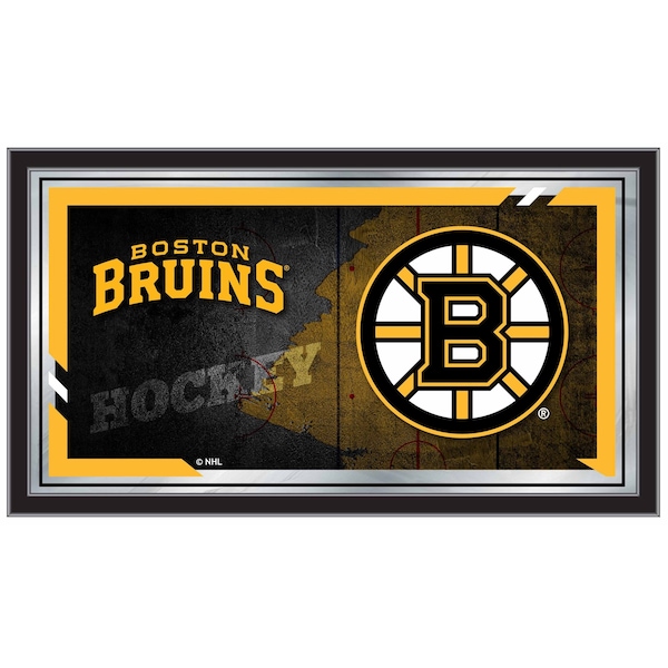 Boston Bruins 15" x 26" Hockey Collector Mirror by Holland Bar Stool Company
