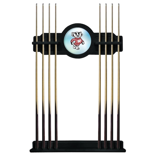 Wisconsin "Badger" Cue Rack in Black Finish