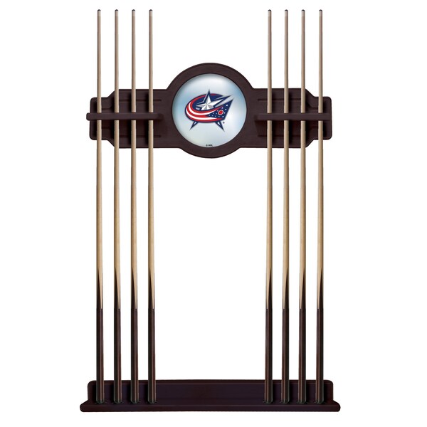Columbus Blue Jackets Cue Rack in English Tudor Finish