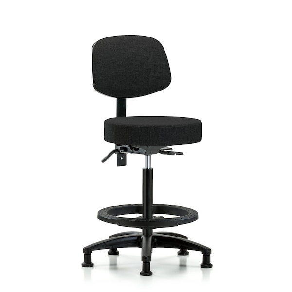 Bench Stool, Hi, Fab, Bk, Tilt, BF, Gld, Blk