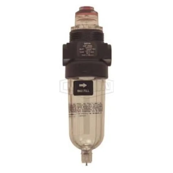 Series 1 Miniature Micro-Fog Lubricator, 1/4 in NPT Port, 14 SCFM Flow Rate, 150 psi Pressure, Polyc