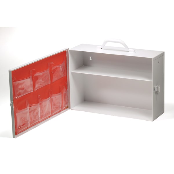 Empty 2 Shelf First Aid Cabinet, Metal