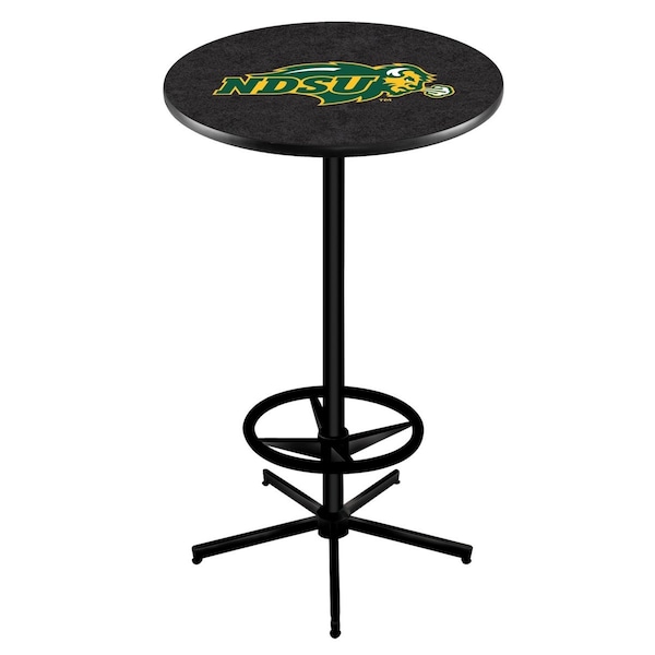 42" Black North Dakota State Pub Table