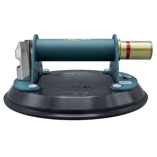 Suction Cup Lifter, Horizontal Handle, 8 in, Load Capacity 125 lb