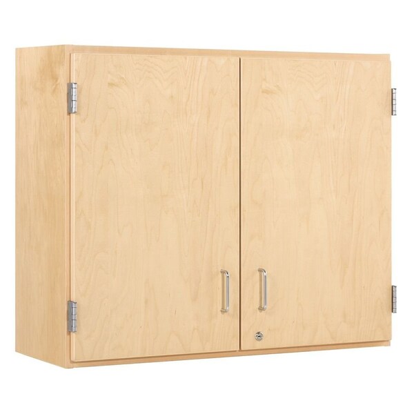 Wall Mount & Shelving Storage Cabinet, 30 in H, 36 in W, 2 Adjustable Shelves