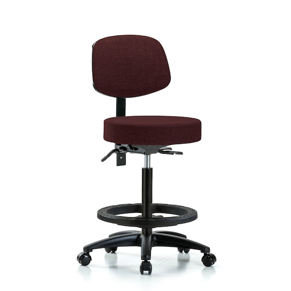 Bench Stool, Hi, Fab, Bk, Tilt, BF, Cast, Bur