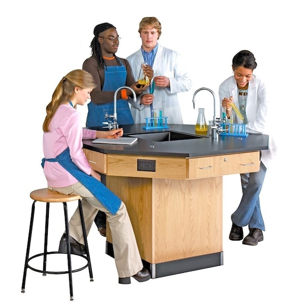 Octagon Workstation, 62" W, 36" Height, 500 lb.