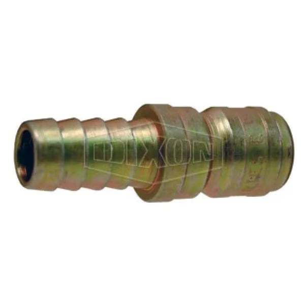 E Series Straight Through Interchange Quick-Connect Plug, 1 in Nominal, Hose Barb, Steel, Domestic