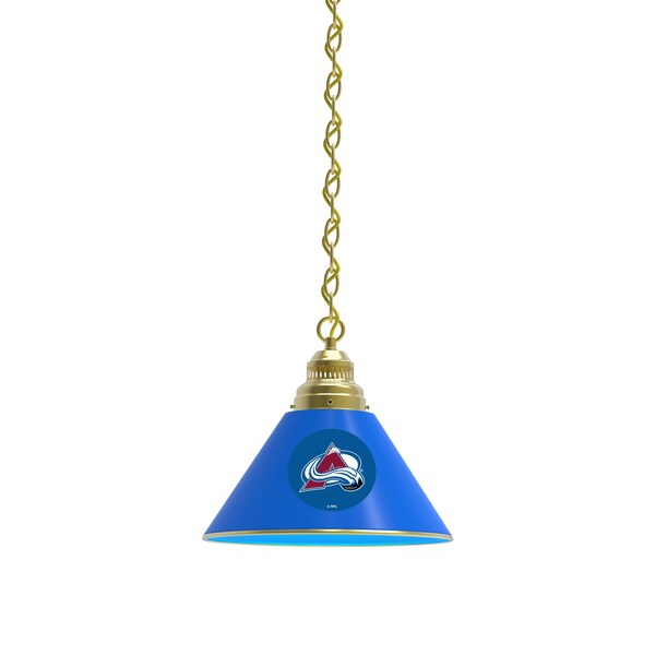 Colorado Avalanche Pendant Light, Brass Fixture