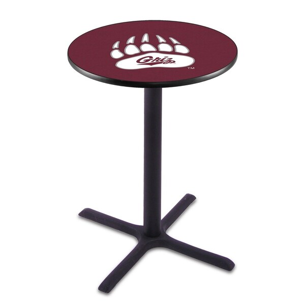 42" Blk Wrinkle Montana Pub Table, 36" dia. Top