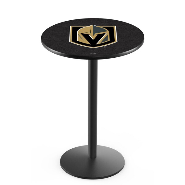 42" Blk Wrinkle Vegas Golden Knights Pub Table