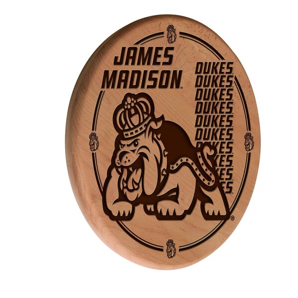 James Madison University 13" Laser Engraved Solid Wood Sign
