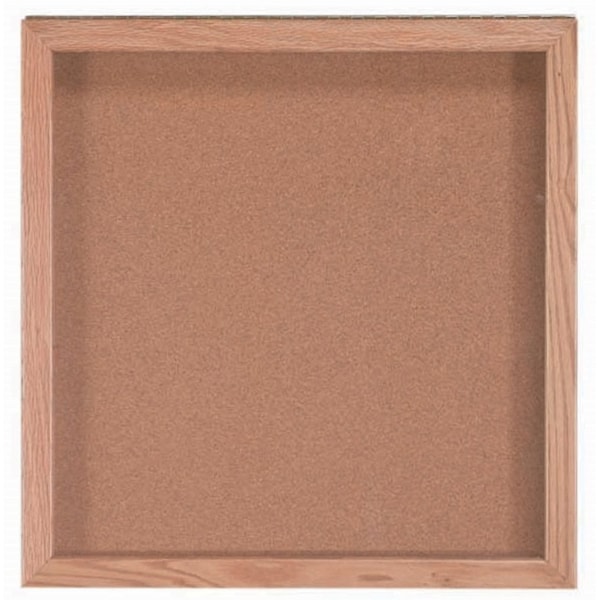 Souvenir and Memorabilia Display Case Natural Oak 24"x24"