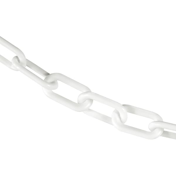 2" x 10' White Plastic Safety Chain