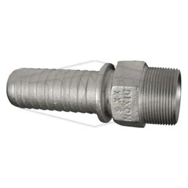Hydraulic Hose Stem, 1-1/2 in Nominal, MNPT, Iron, Domestic