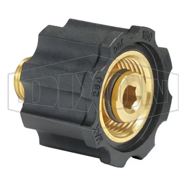 Quick Coupling, 1/4 in x 22 mm x 1.5 mm Nominal, MNPT x Swivel End Style, Brass, Domestic
