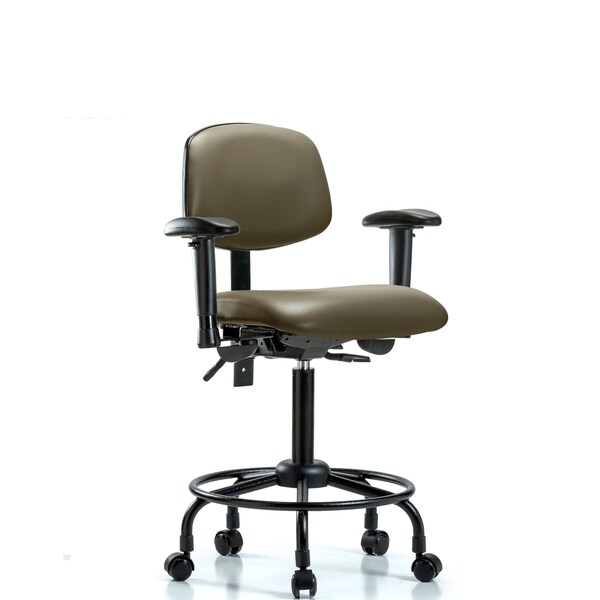 Vinyl Chair, Vinyl, Adjustable Arms