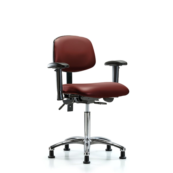 Vinyl Chair, Vinyl, Adjustable Arms