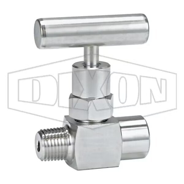 Mini Needle Valve, 1/8-27 MNPT x FNPT Nominal, 10000 psi Pressure, 316 SSss Steel Body