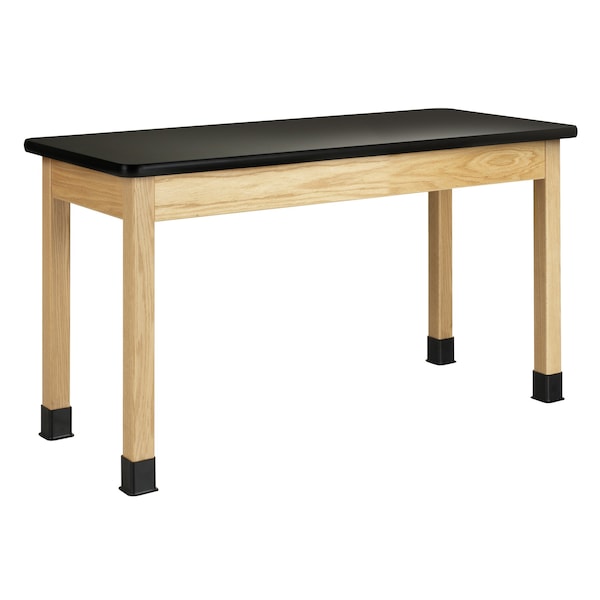 Rectangle Table, 54" W, 56" L, 36" H, HPL, black