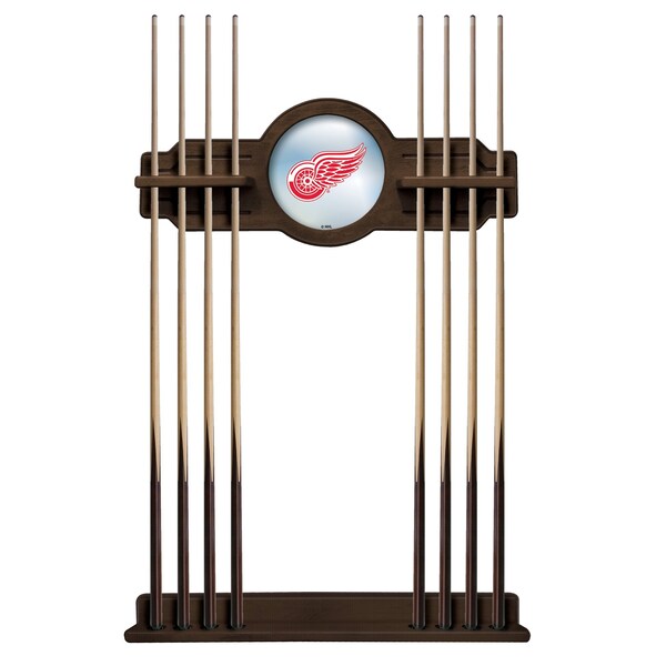Detroit Red Wings Cue Rack in Chardonnay Finish
