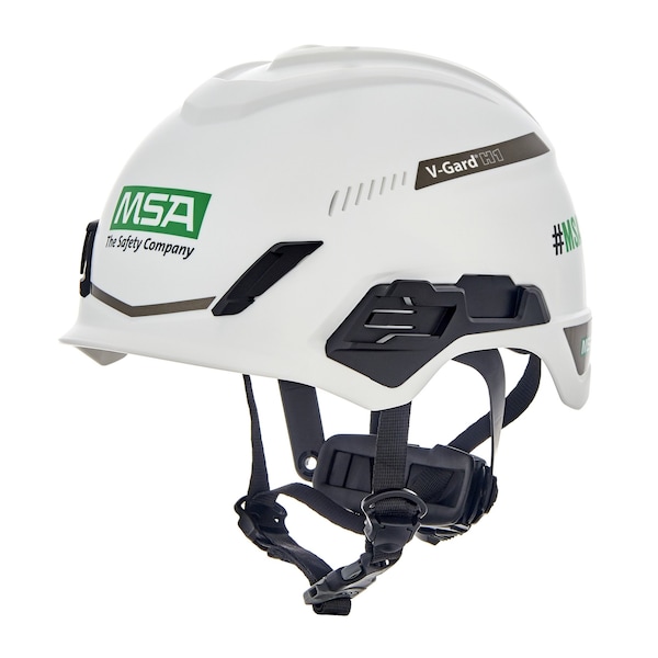 V-Gard H1 Safety Helmet, Trivent, Fas-Trac III Pivot, ANSI, EN12492, Class C, White