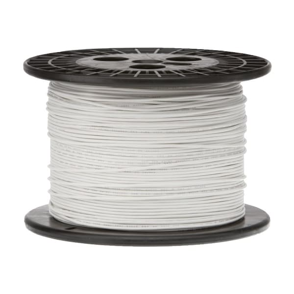 16 AWG Gauge UL1061 Stranded Hook Up Wire, 300V, 0080 Diameter, White, 1000 ft Length