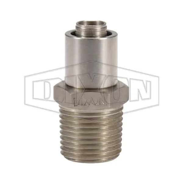Nominal Crimp Collar, 1 in, Rigid Male, 304 SS, Domestic