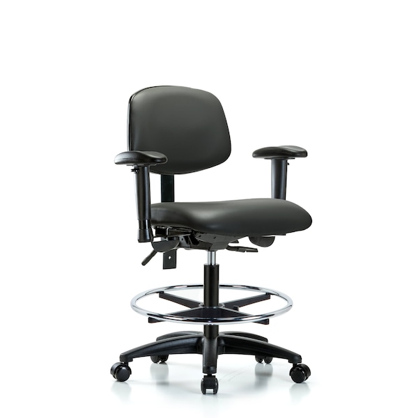 Vinyl Chair, Vinyl, Adjustable Arms