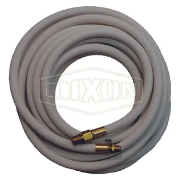 Hot Water Washdown Hose, 5/8 in, 25 ft L, 250 psi, Chlorobutyl, Domestic