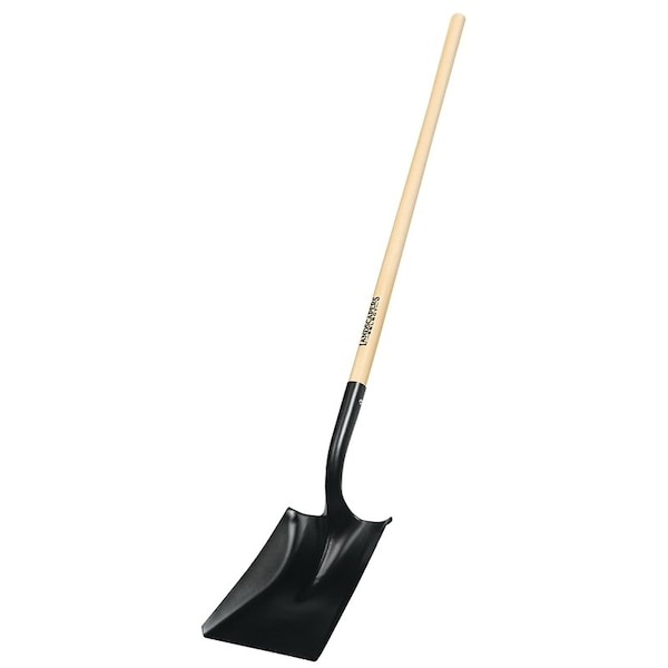 Square Point Shovel, 45 in L Hardwood Handle