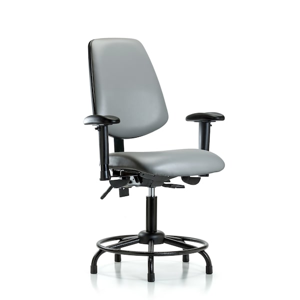 Vinyl Chair, Vinyl, Adjustable Arms