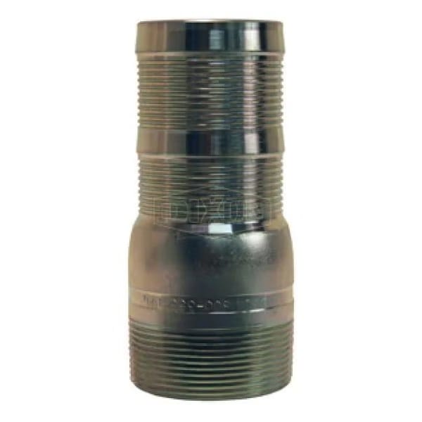 PF Shank King Combination Nipple, 6 in x 11 in L Hose Shank x MNPT, Carbon Steel, Plated, Domestic