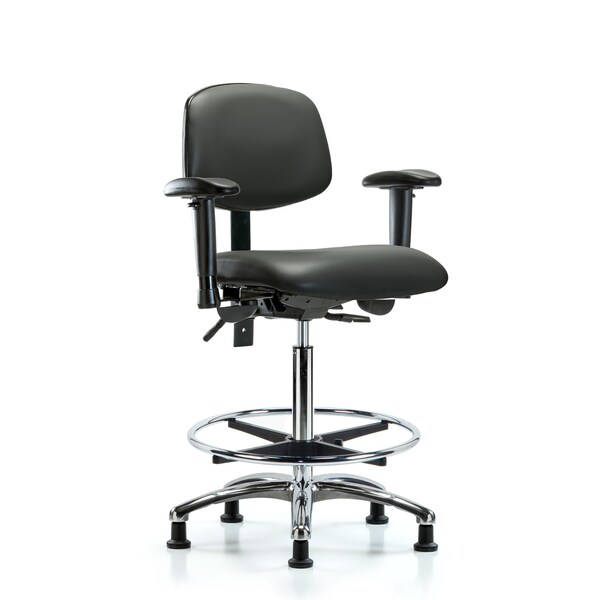 Vinyl Chair, Vinyl, Adjustable Arms