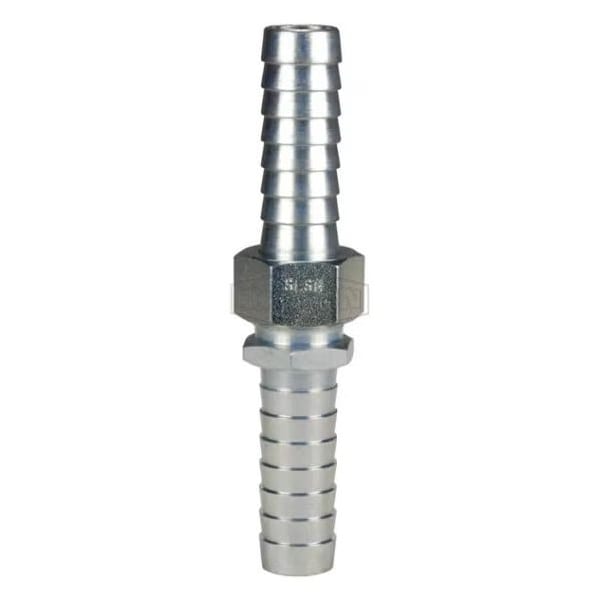 Long Shank Coupling, 3/4 in Nominal, Garden Hose Thread x Hose End Style, Domestic