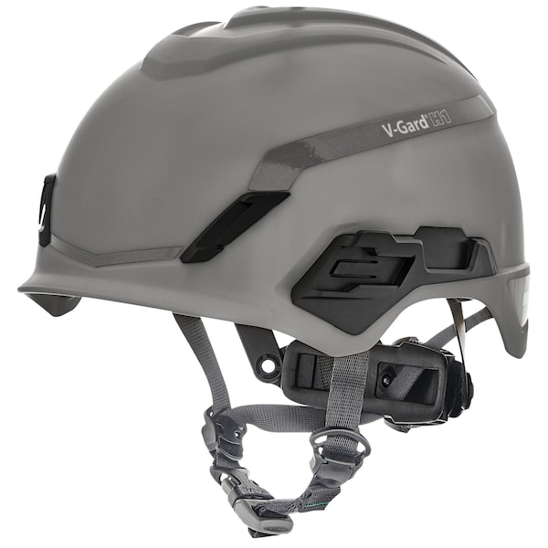V-Gard H1 Safety Helmet, Novent, Fas-Trac III Pivot, ANSI, EN397, Type I, Class E, Gray