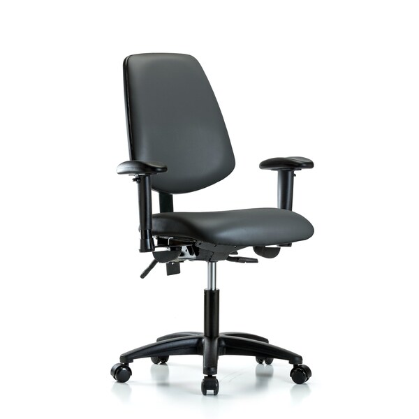 Vinyl Chair, Vinyl, Adjustable Arms